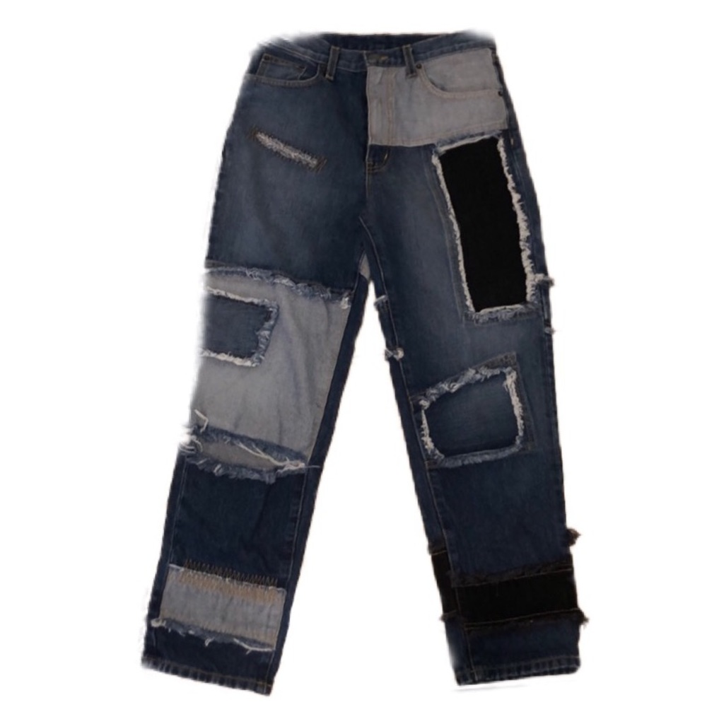 LF ❤️🥳CARMAR DENIM REWORKED PATCHED JEANS NWOT❤️